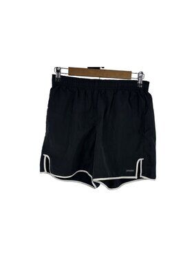Athleta Women's Black Running Shorts With White Trim Size W-M